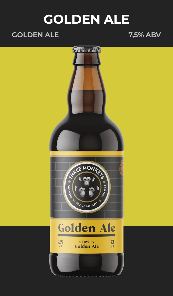 Golden Ale 7,5% ABV da Three Monkeys Beer
