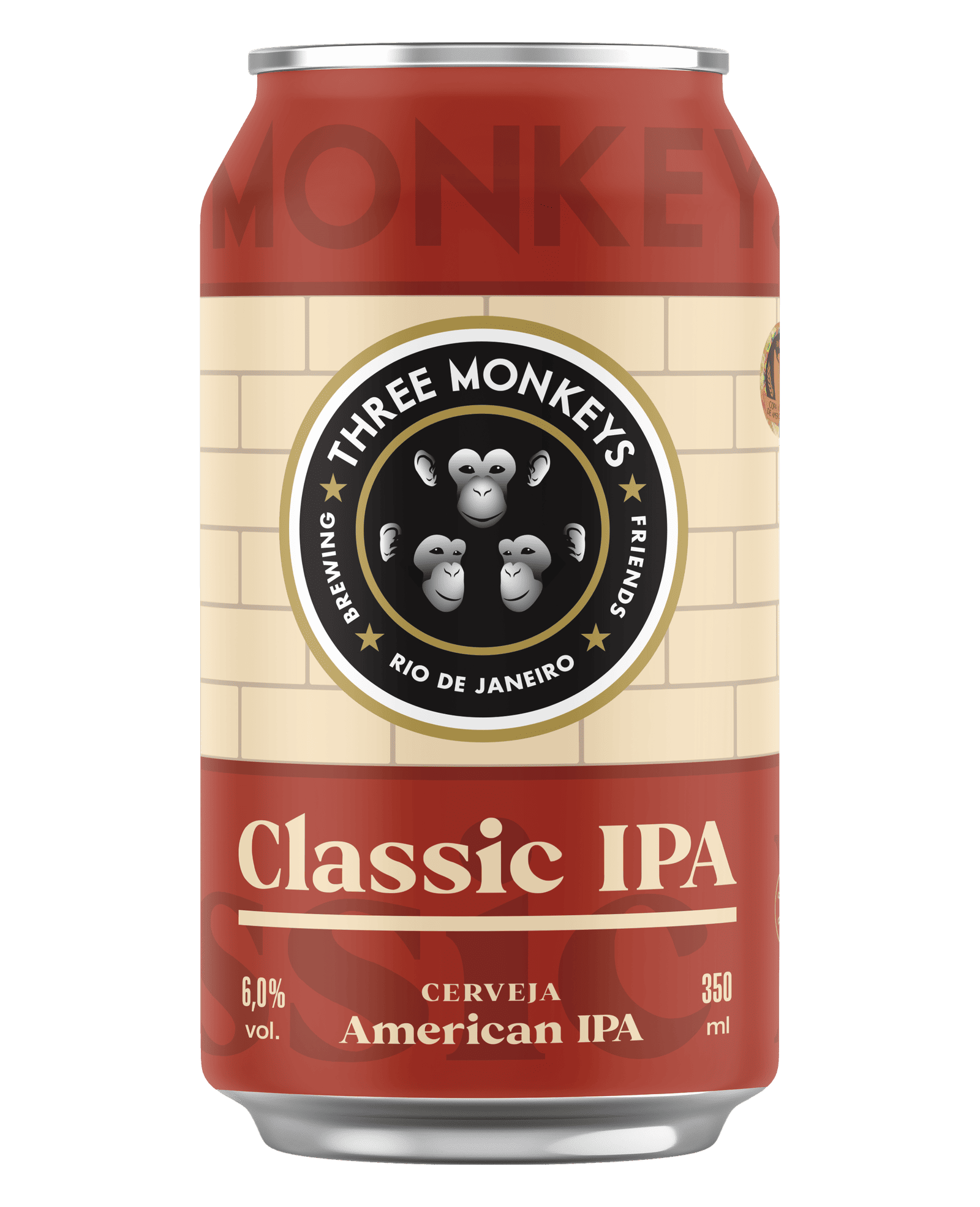 classic-ipa-350 v5 Lata da cerveja Three Monkeys Beer Classic IPA de 350ml
