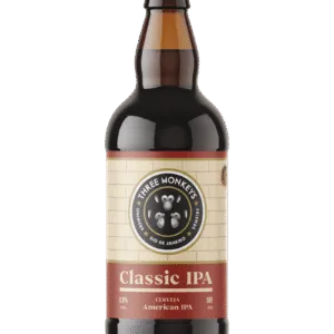 Lata da cerveja Three Monkeys Beer Classic IPA de 500ml