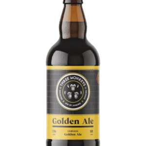 Lata da cerveja Three Monkeys Beer Golden Ale de 500ml