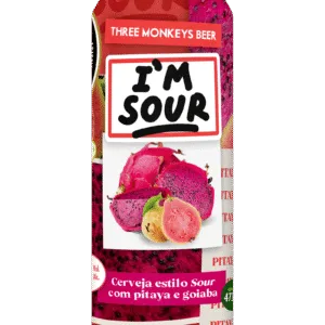 Lata da cerveja Three Monkeys Beer I'm Sour de 473ml